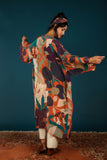 Floral Kimono Gown - Terracotta