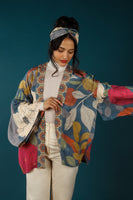 Floral Kimono Jacket - Heather