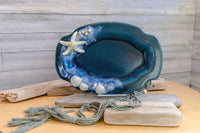 Small Ocean Pottery Platter - Slate