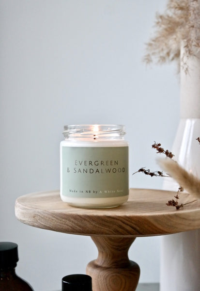 Evergreen & Sandalwood Soy Candle