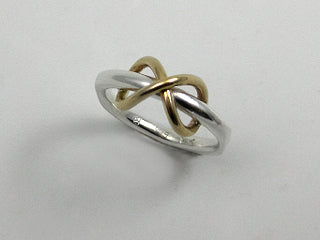 Infinity Ring ss/14kt